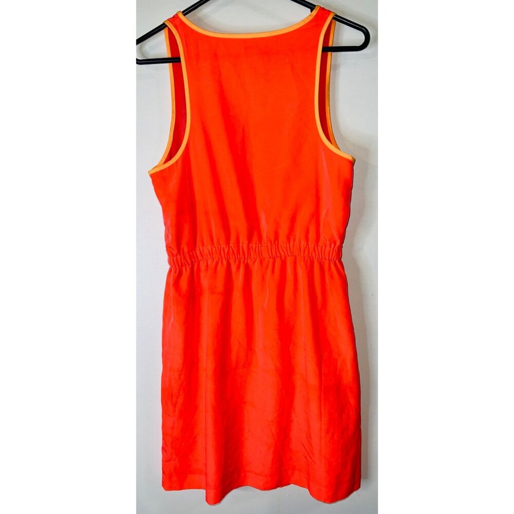 Gap Womens Bright Orange Tank Dress XS Polyester Shell & Lining